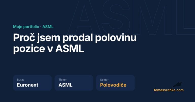 Proč jsem prodal polovinu pozice v ASML