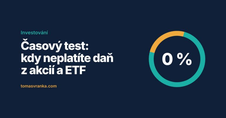 Časový test: kdy při prodeji akcií a ETF neplatíte daň